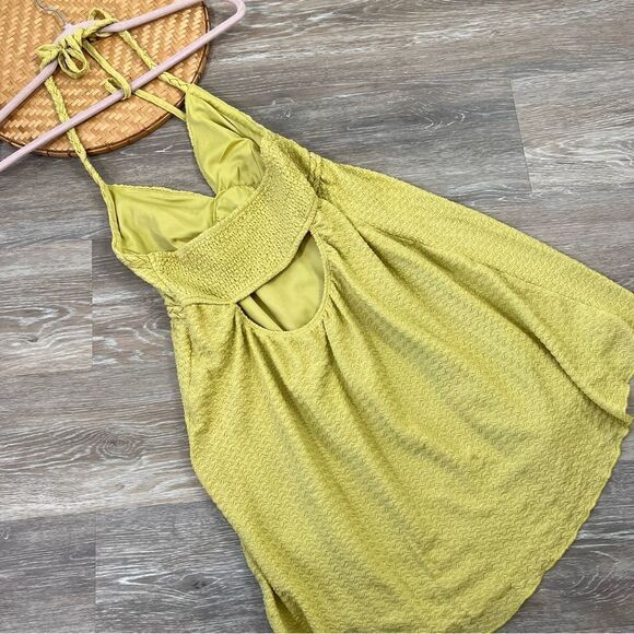 Lulus love like yours textured mini dress‎ green halter top - Picture 5 of 7